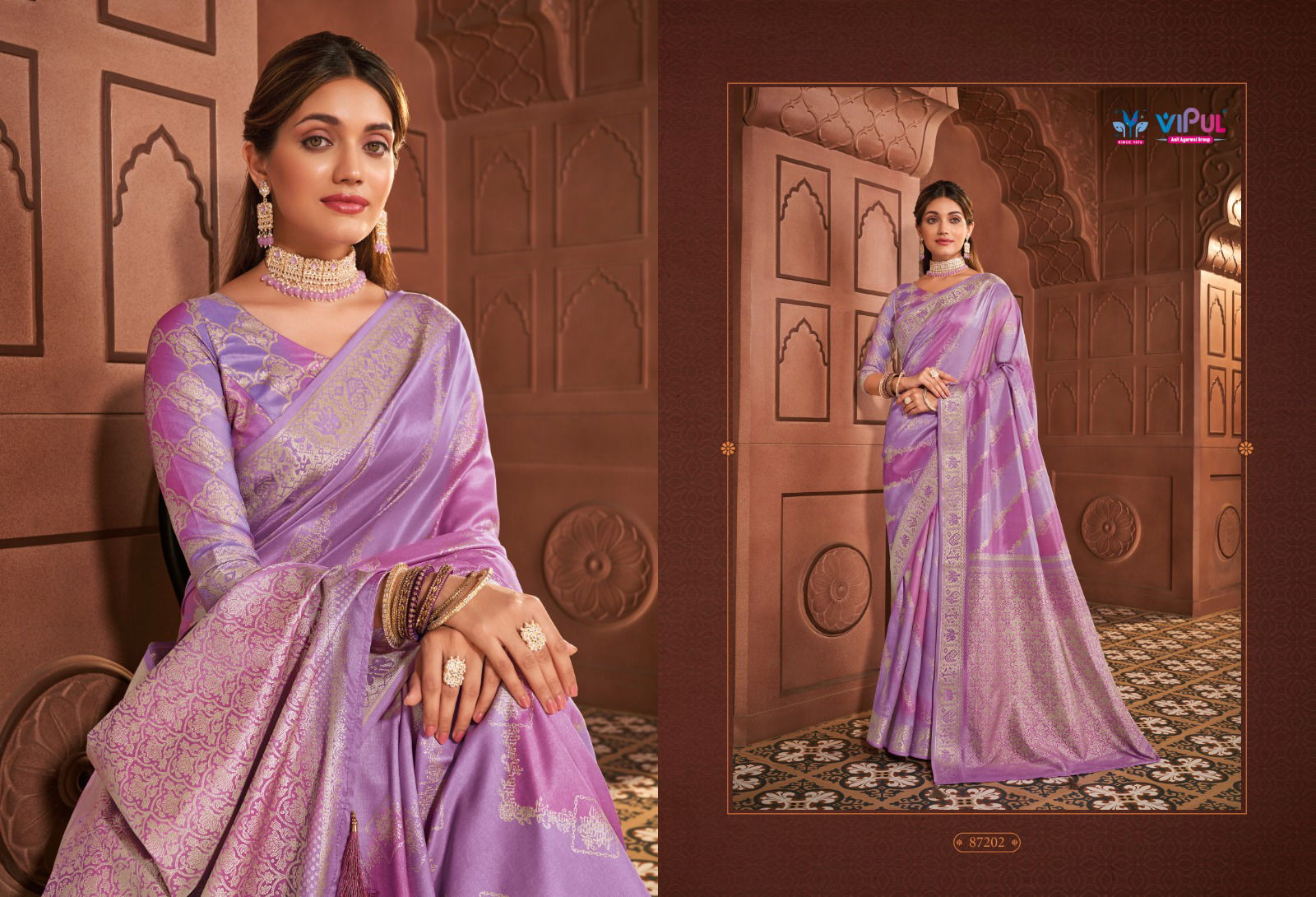 Angora By Vipul Silk Daily Wear Saree Suppliers In India